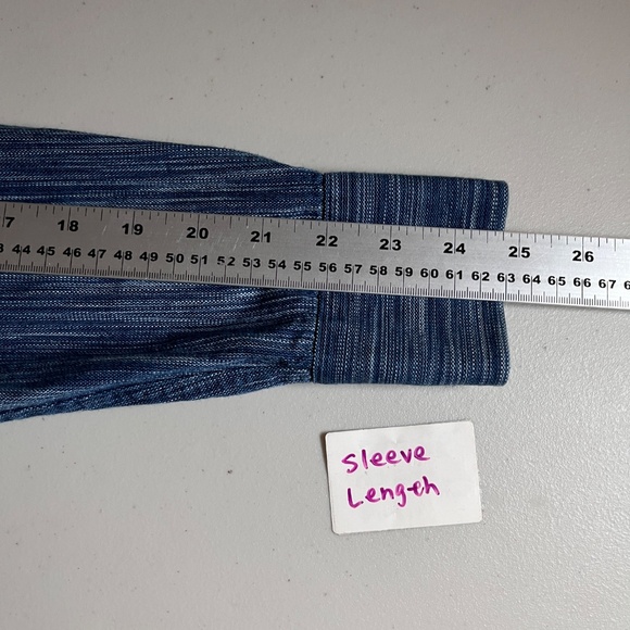 Naked & Famous Cotton Button Down Long Sleeve Shirt - Men's Size S - Blue - Picture 8 of 9